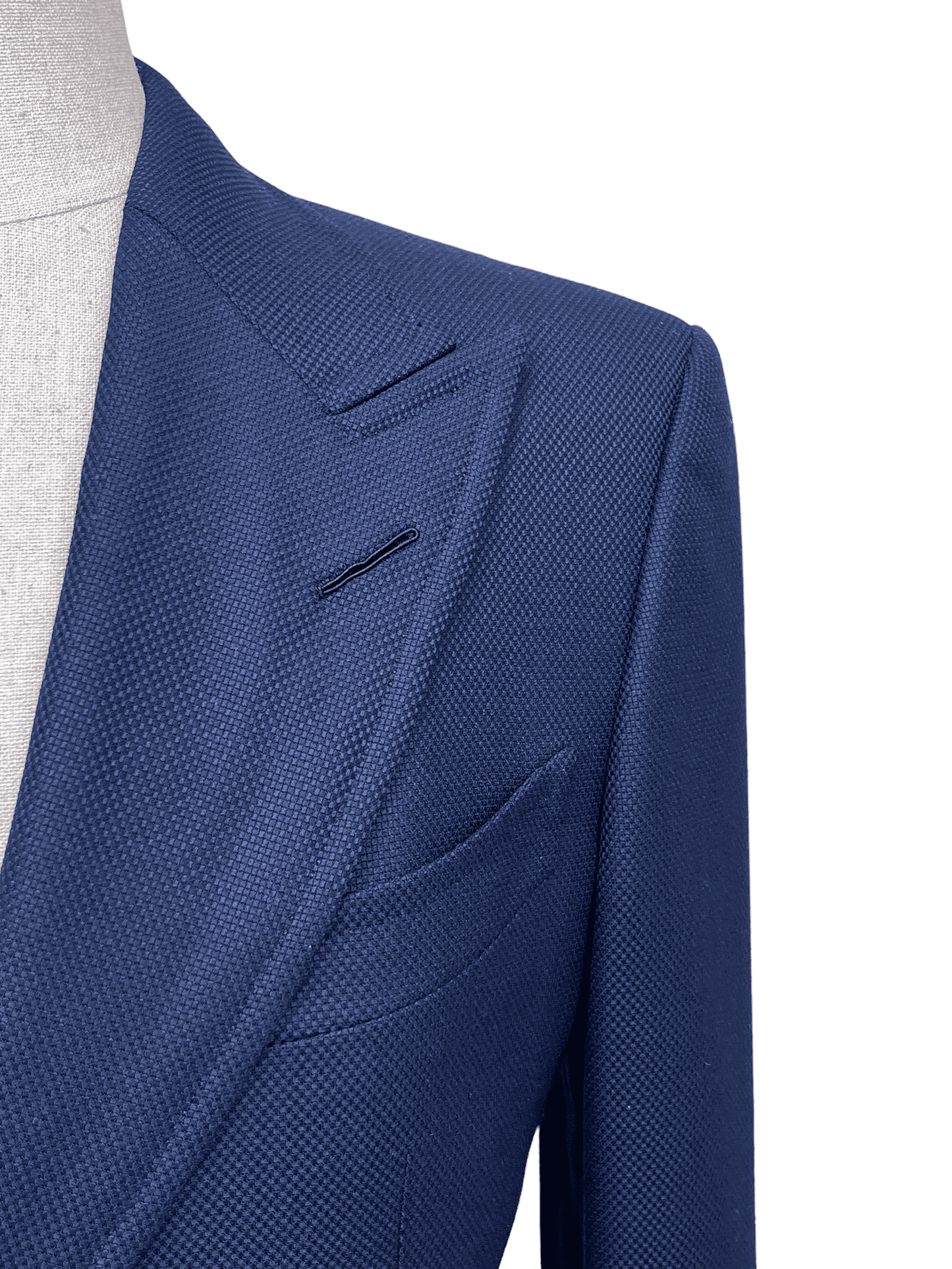 Tom Ford Hopsack Wool Navy Soft Jacket - 38S - Genuine Design Luxury Consignment Calgary, Alberta, Canada New and Pre-Owned Clothing, Shoes, & Accessories.