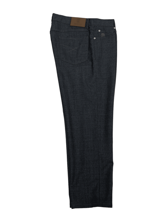 Brunello Cucinelli Grey Wool Casual Dress 32W 26.5L— Genuine Design Luxury Consignment Calgary, Alberta, Canada New and Pre-Owned Clothing, Shoes, Accessories.