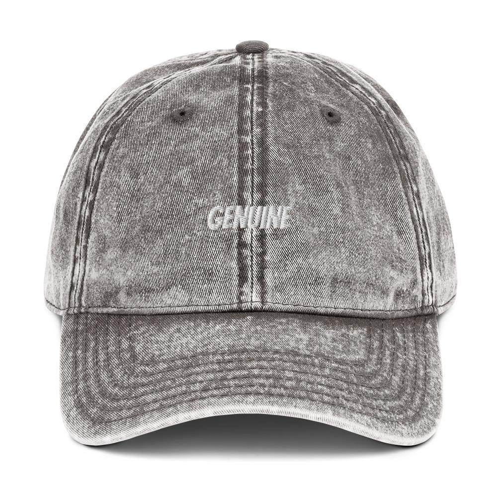 Genuine Design Embroidered Vintage Cotton Twill Hat Unisex - Genuine Design Luxury Consignment