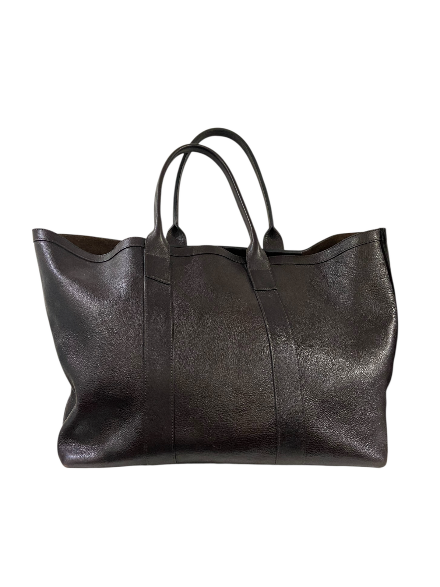 Lotuff Chocolate Brown Leather Working Tote I