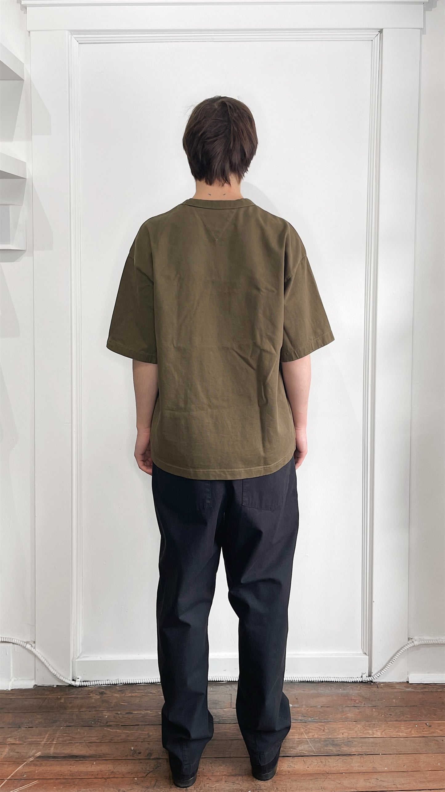 Bottega Veneta Olive Green Heavyweight Relaxed T-Shirt Medium - M