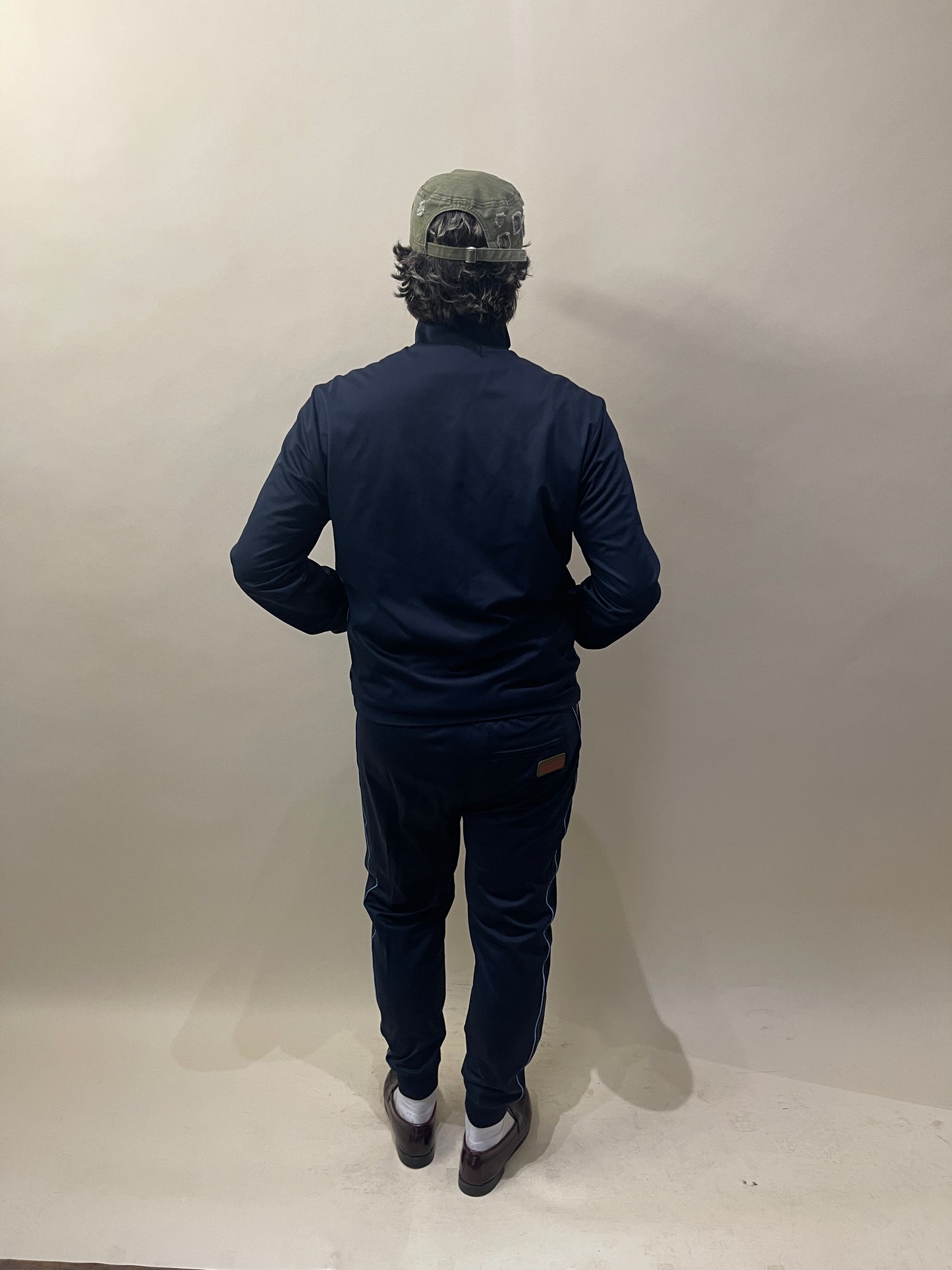Prada Navy & Baby Blue Piped Track Jacket Extra Large - XL