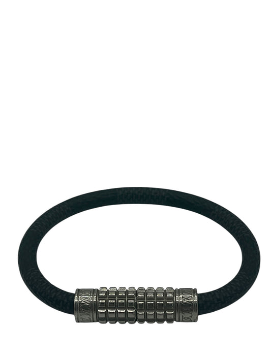 Louis Vuitton Black Checkered Coated Canvas Digit Bracelet