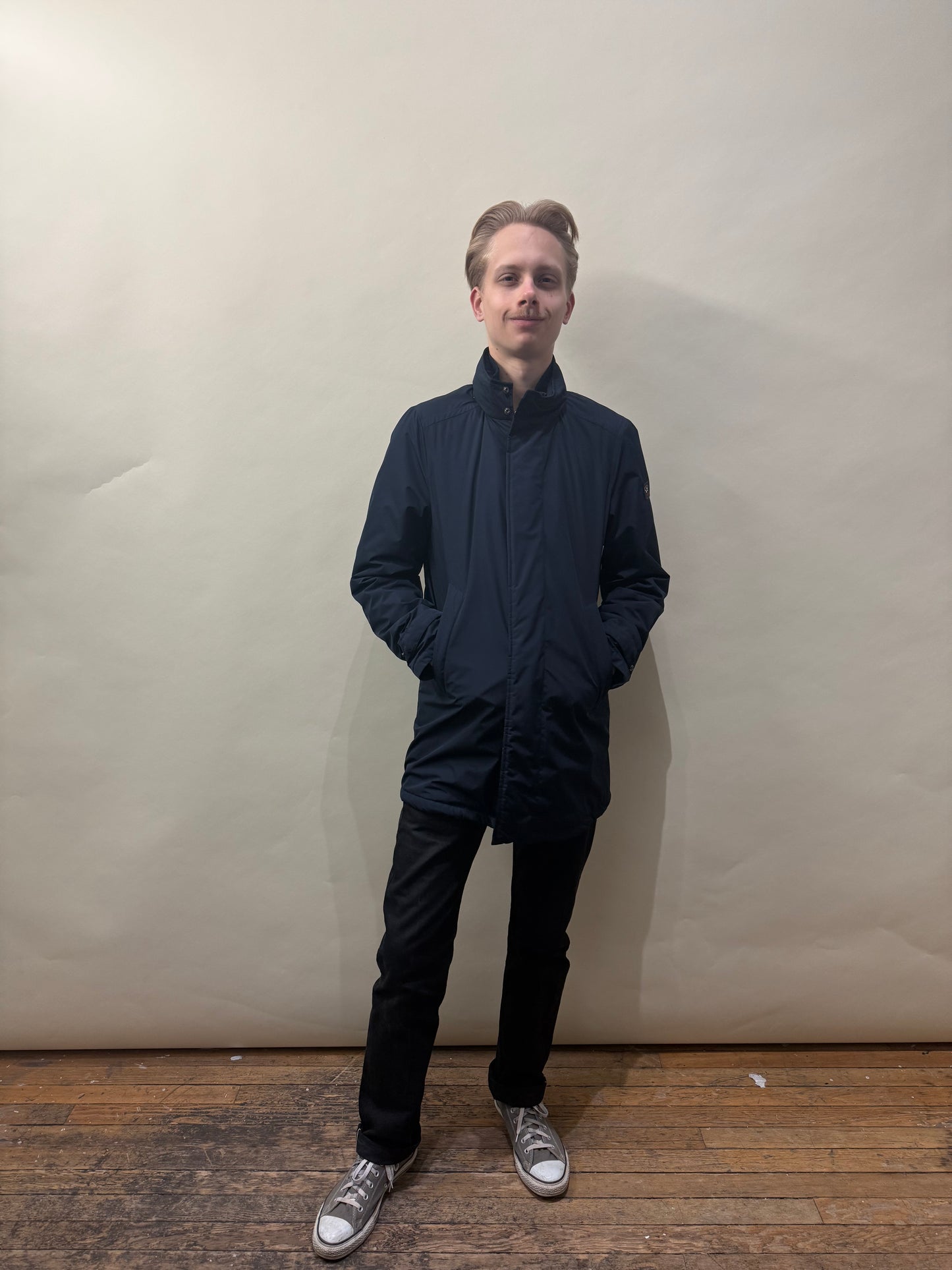 Paul & Shark Navy Blue Typhoon Parka Medium - M