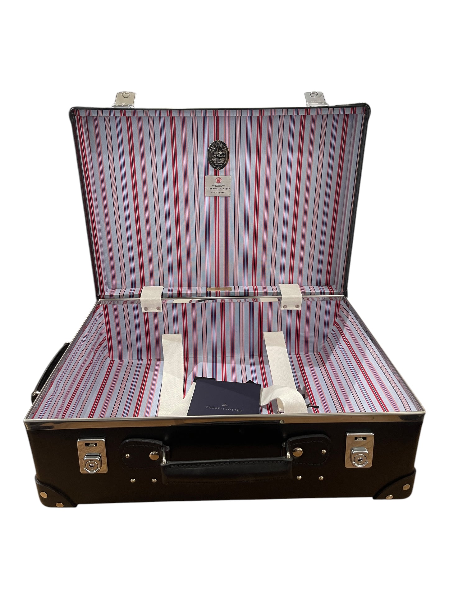 Globe Trotter x Turnbull & Asser Black Leather Limited Edition 21" Suitcase