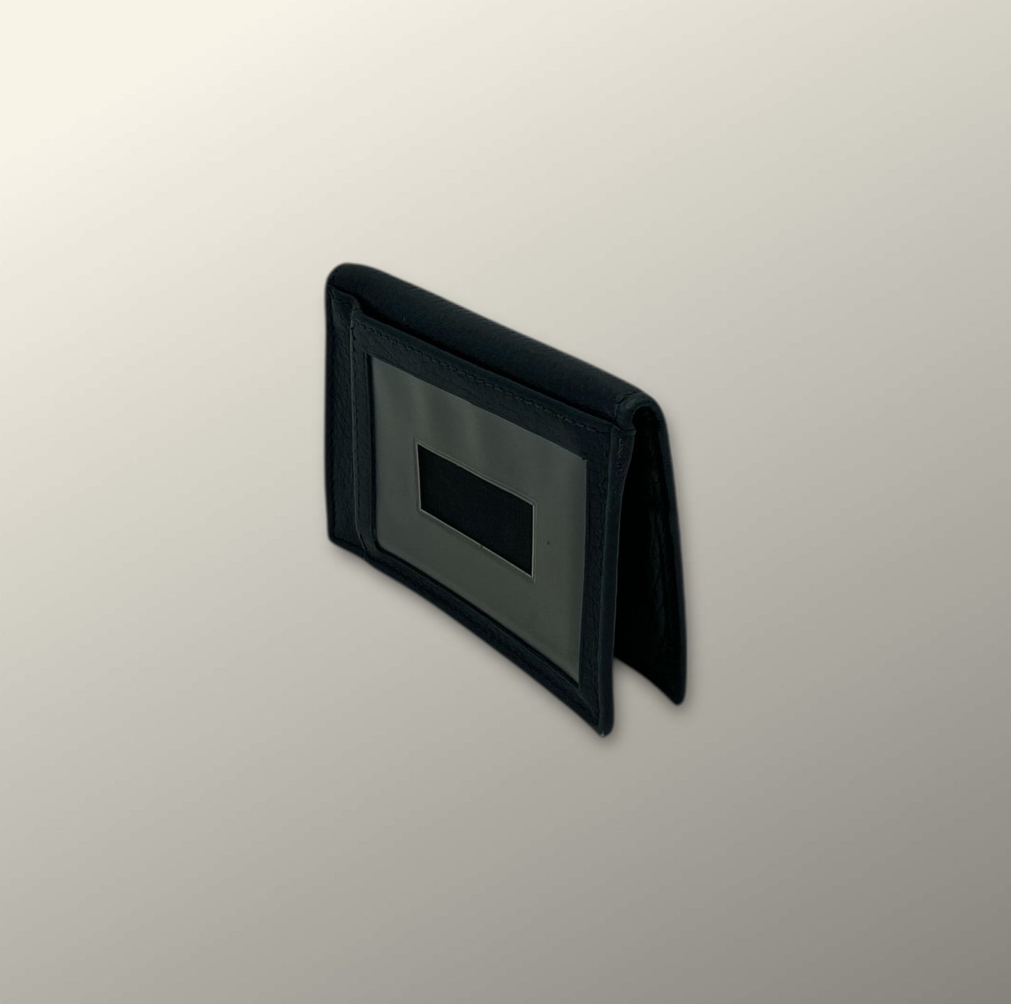 Gucci Black Pebbled Leather Foldover Cardholder