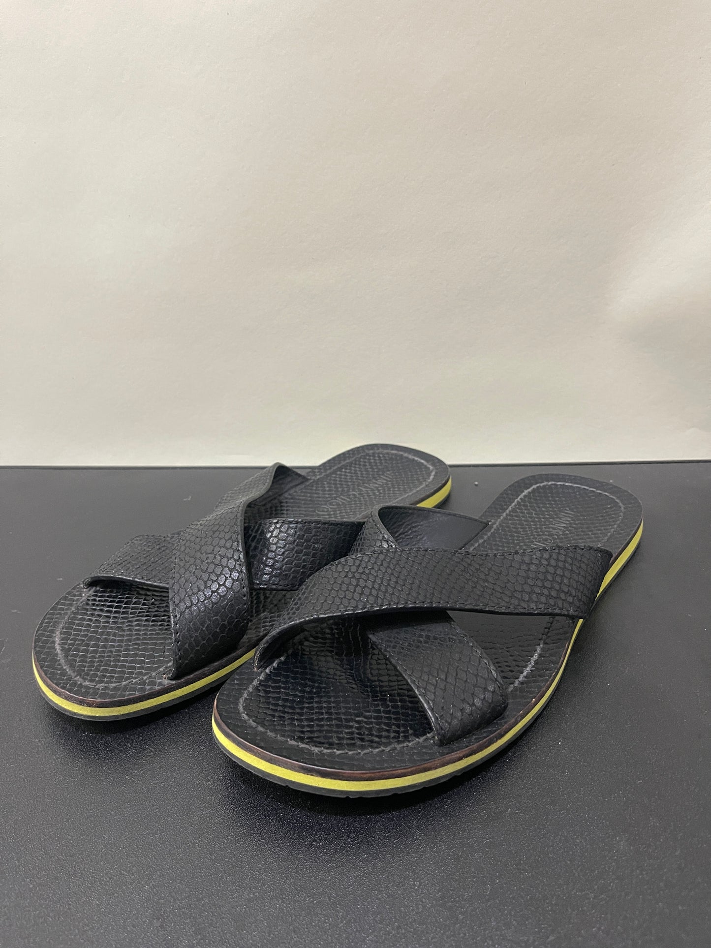 Jimmy Choo Black & Yellow Sandal