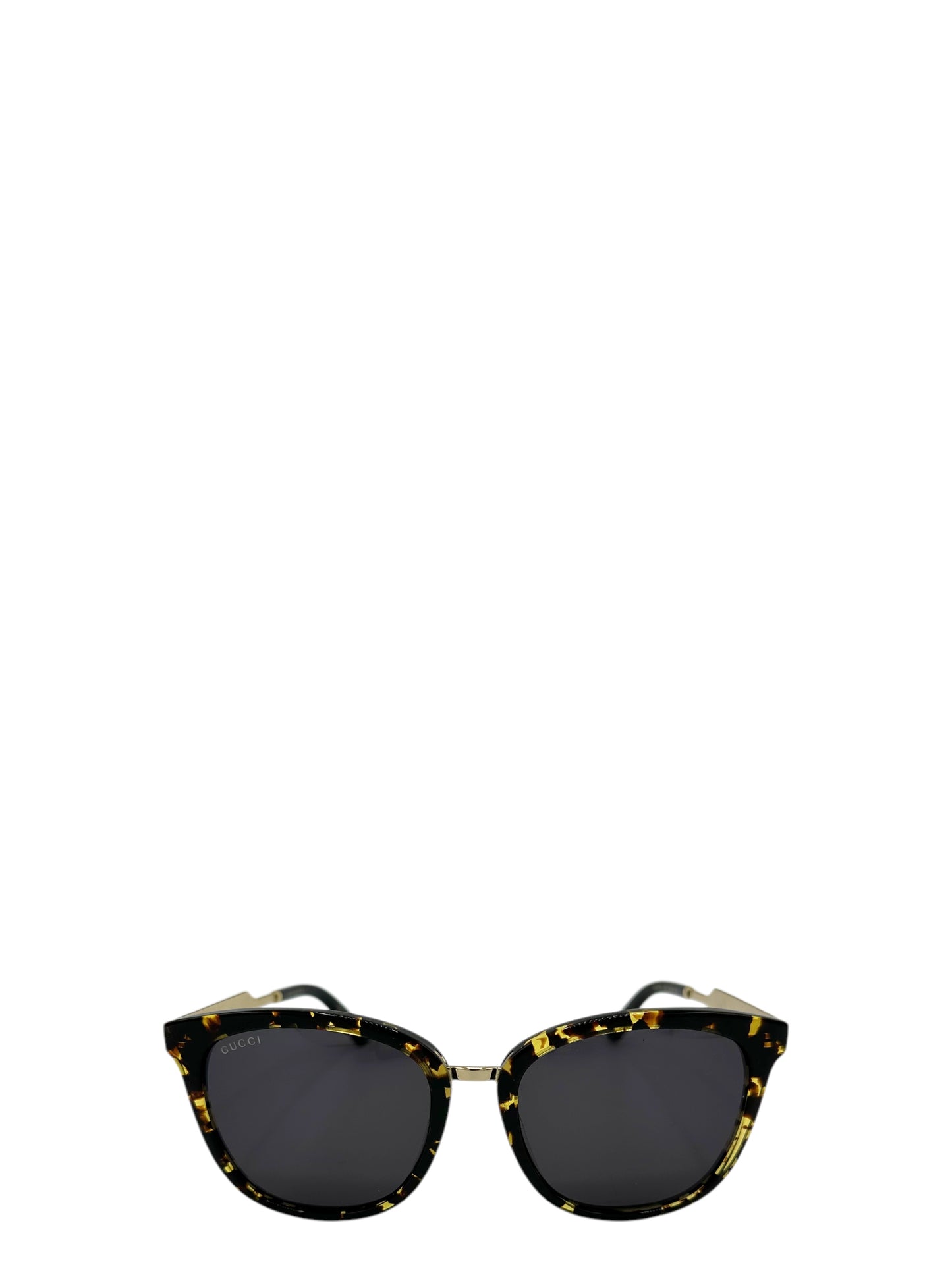 Gucci Black & Gold Tortoiseshell GG0073S Sunglasses