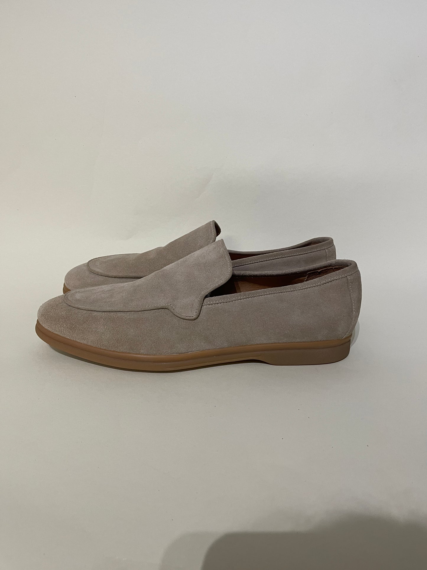 Eleventy Tan Suede Casual Loafers 12 M / 13.5 W