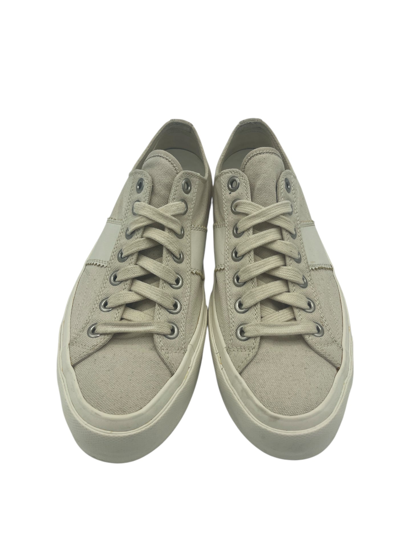 Tom Ford Cream & White Canvas Cambridge Sneakers 9 M / 10.5 W