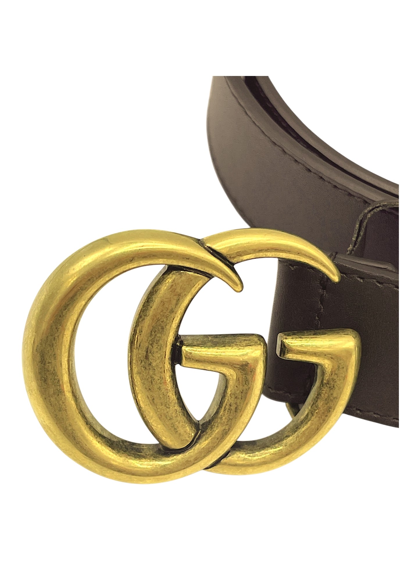 Gucci Dark Brown Thin Marmont Belt