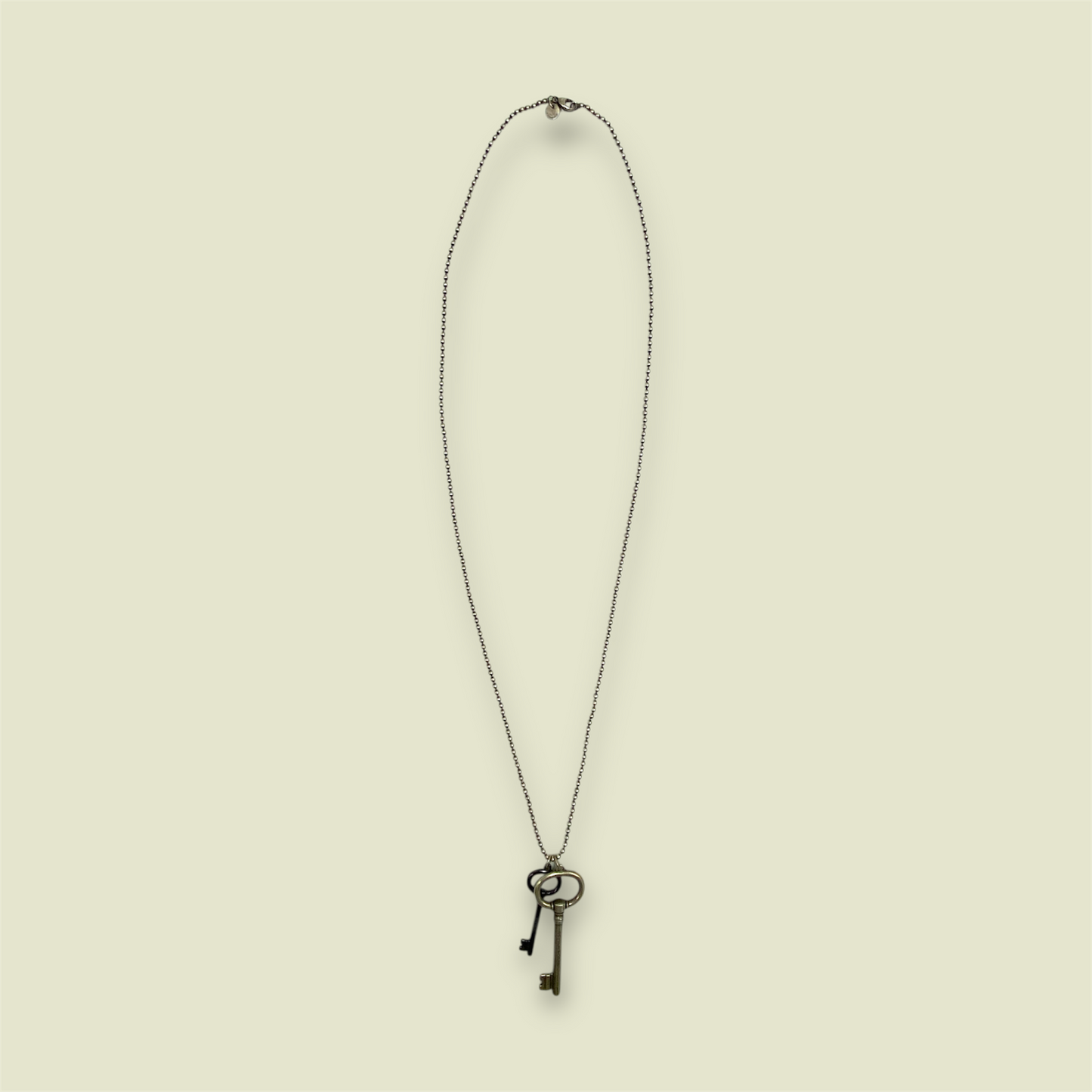 Tiffany & Co. Sterling Silver Key Necklace