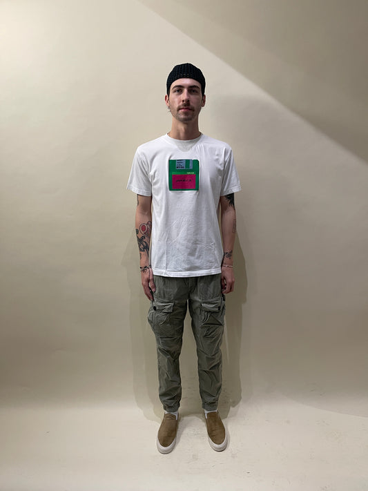 Stone Island Pale Green Lightweight Cotton Cargo Joggers 30