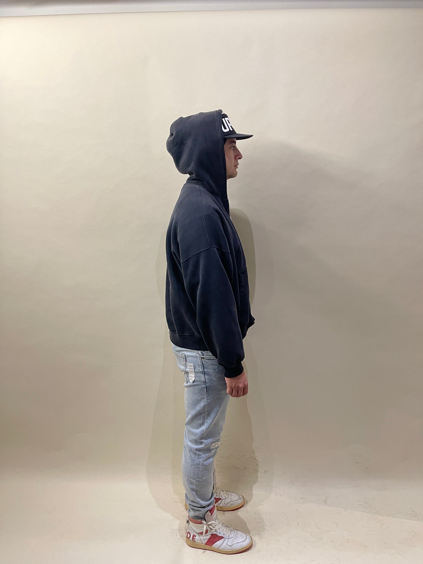 Thom Browne Light Blue Distressed & Repaired Slim Jeans 36