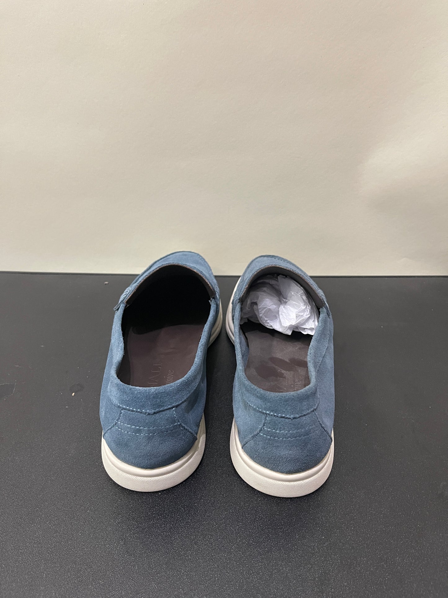 Canali Slate Blue Suede Casual Penny Loafers 8 M / 9.5 W