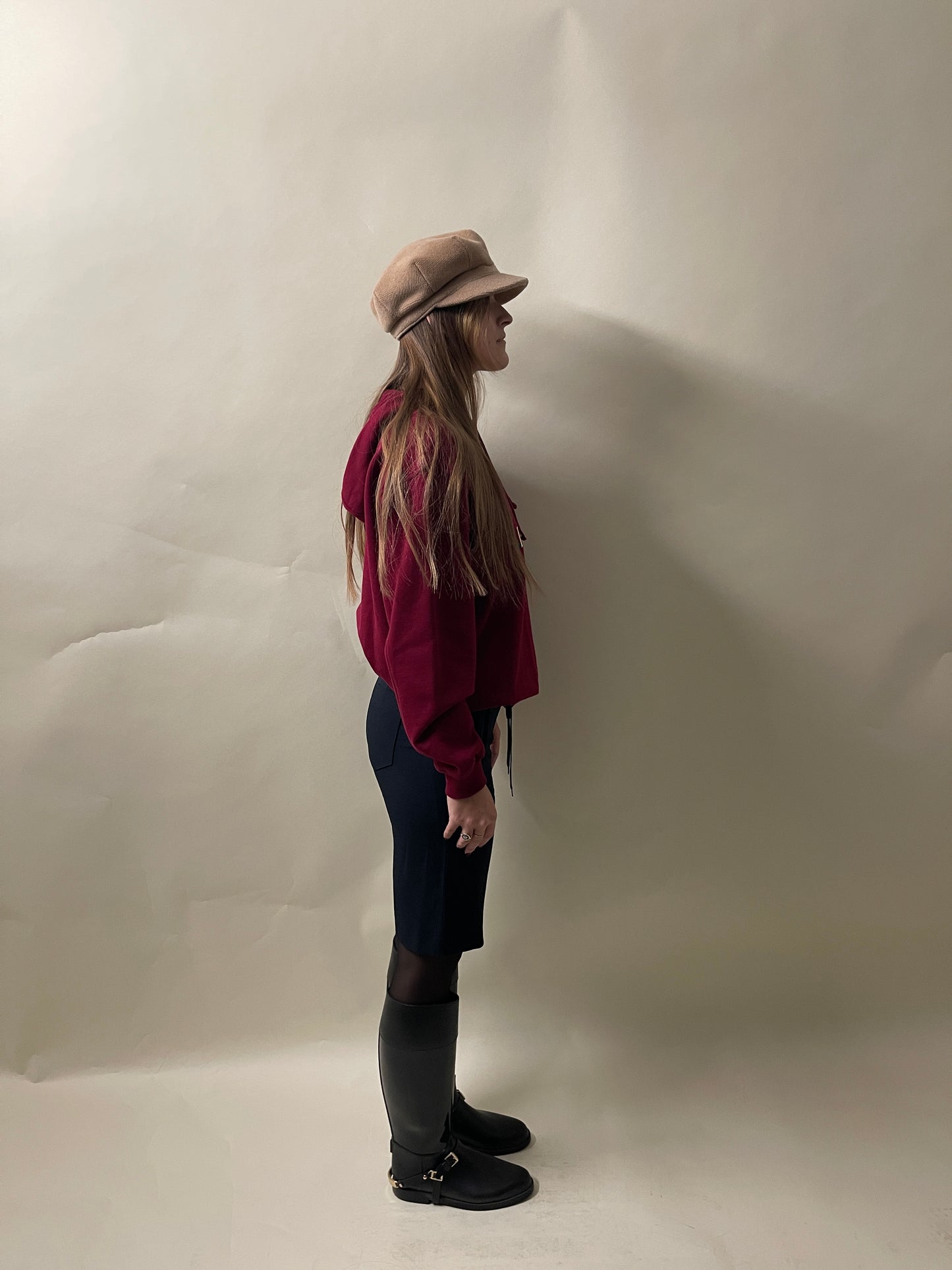 Valentino Maroon Multicolour Embroidered Logo Hoodie Large - L