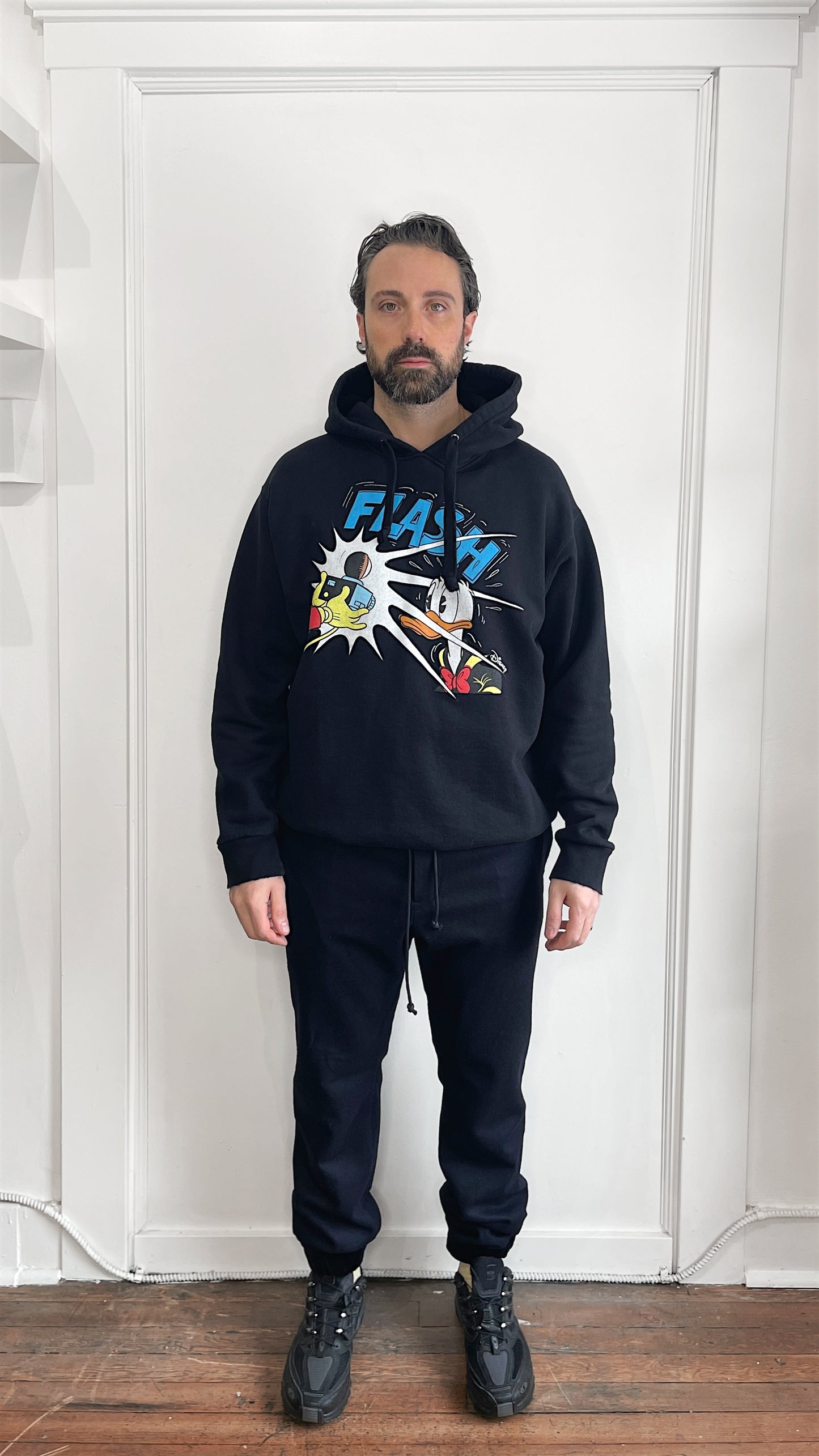 Gucci X Disney Black 'Flash' Graphic Hoodie Large