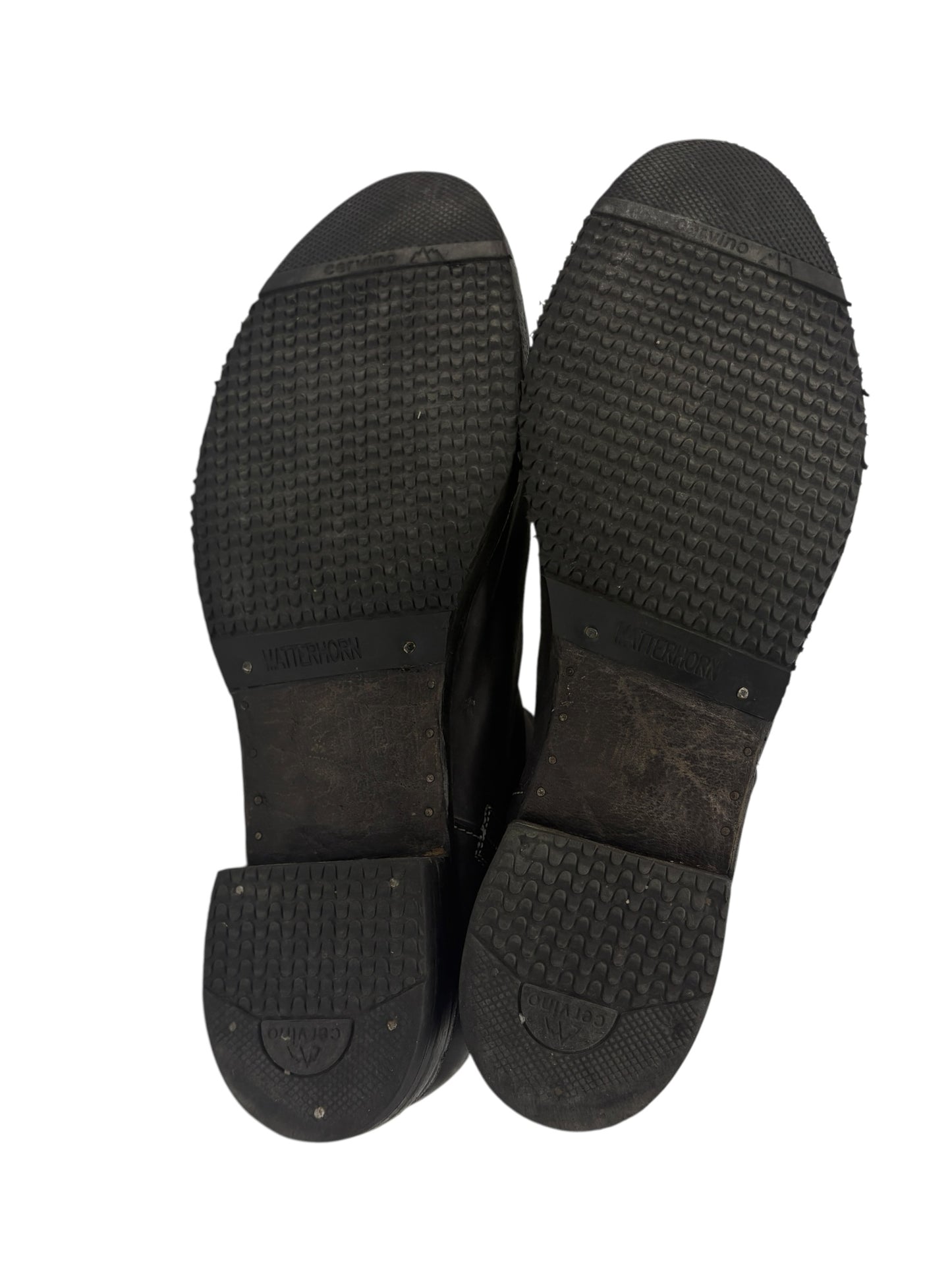 A Diciannoveventitre (A1923) Black Horse Leather Spiral Zip Boots EU 44