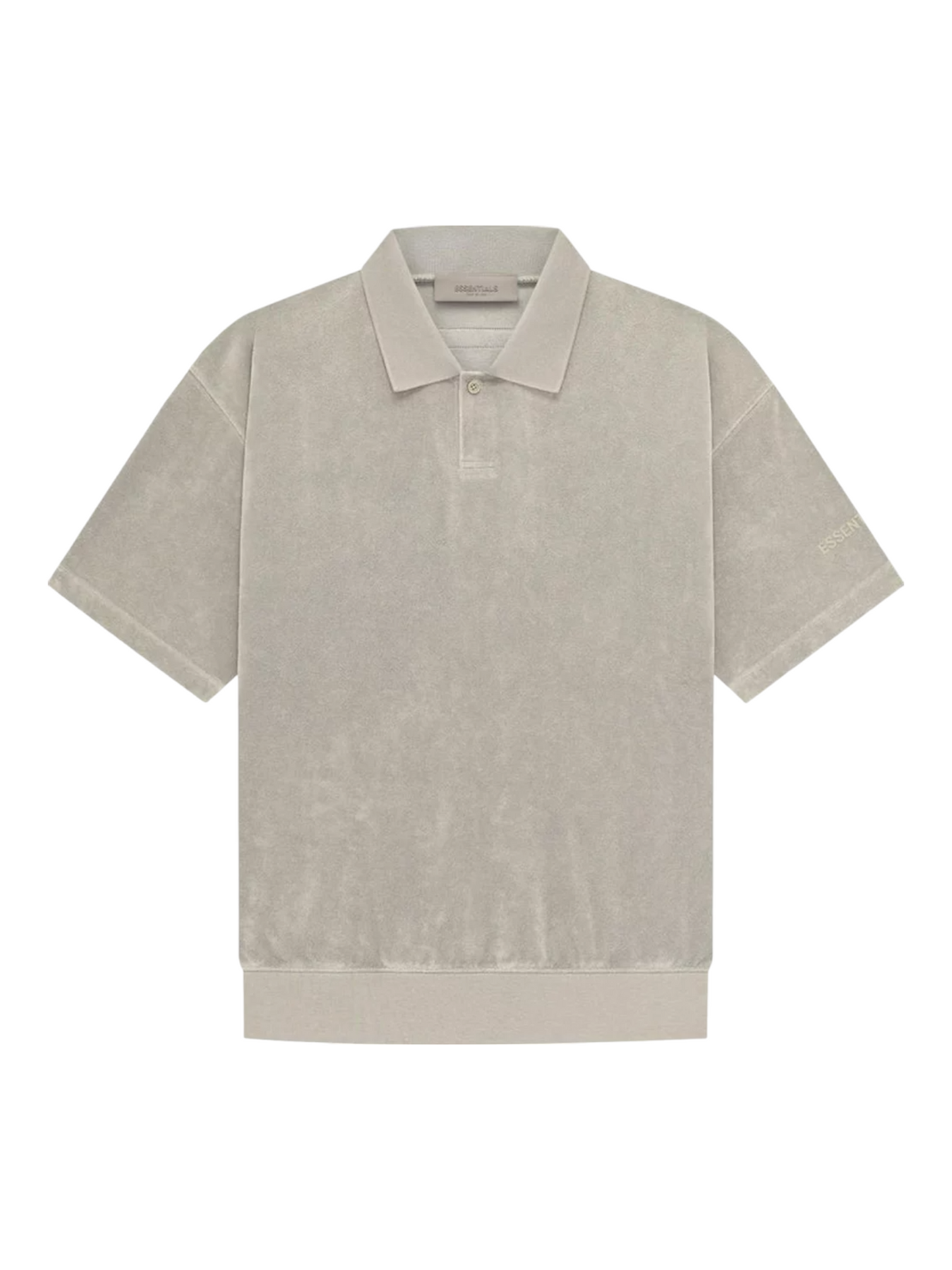Essentials Fear of God Sycamore Short Sleeve Terry Cloth Polo SS23  — Genuine Design Luxury Consignment Calgary, Canada New & Pre-Owned Authentic Clothing, Shoes, Accessories.