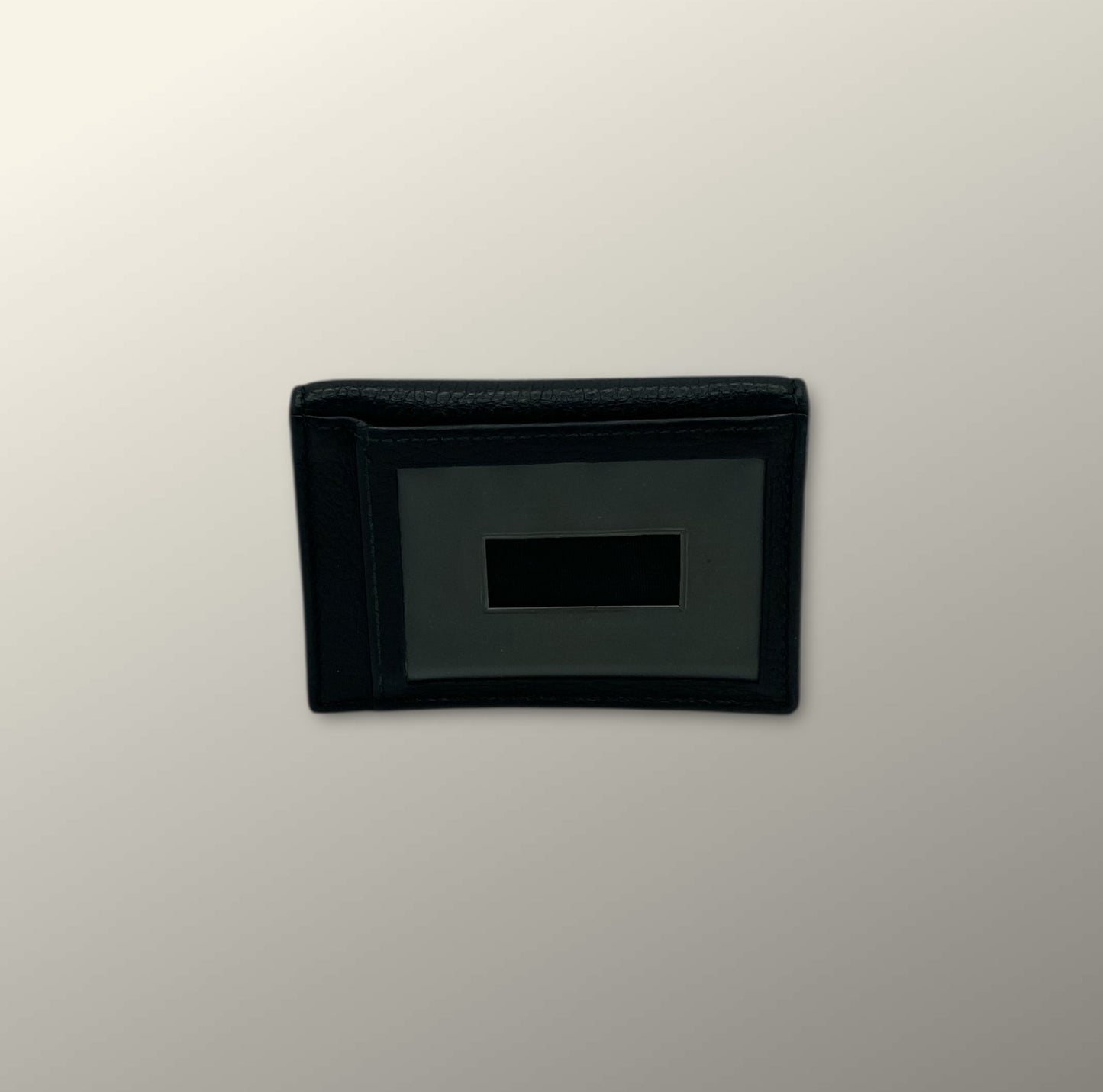 Gucci Black Pebbled Leather Foldover Cardholder