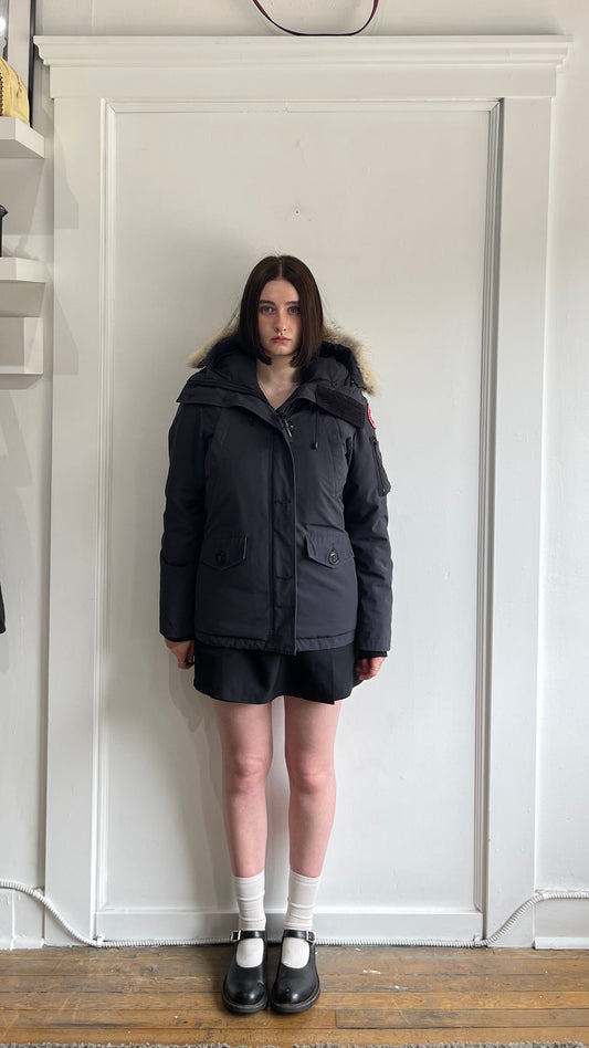 Canada Goose Dark Grey Down Filled Short Parka Small - S