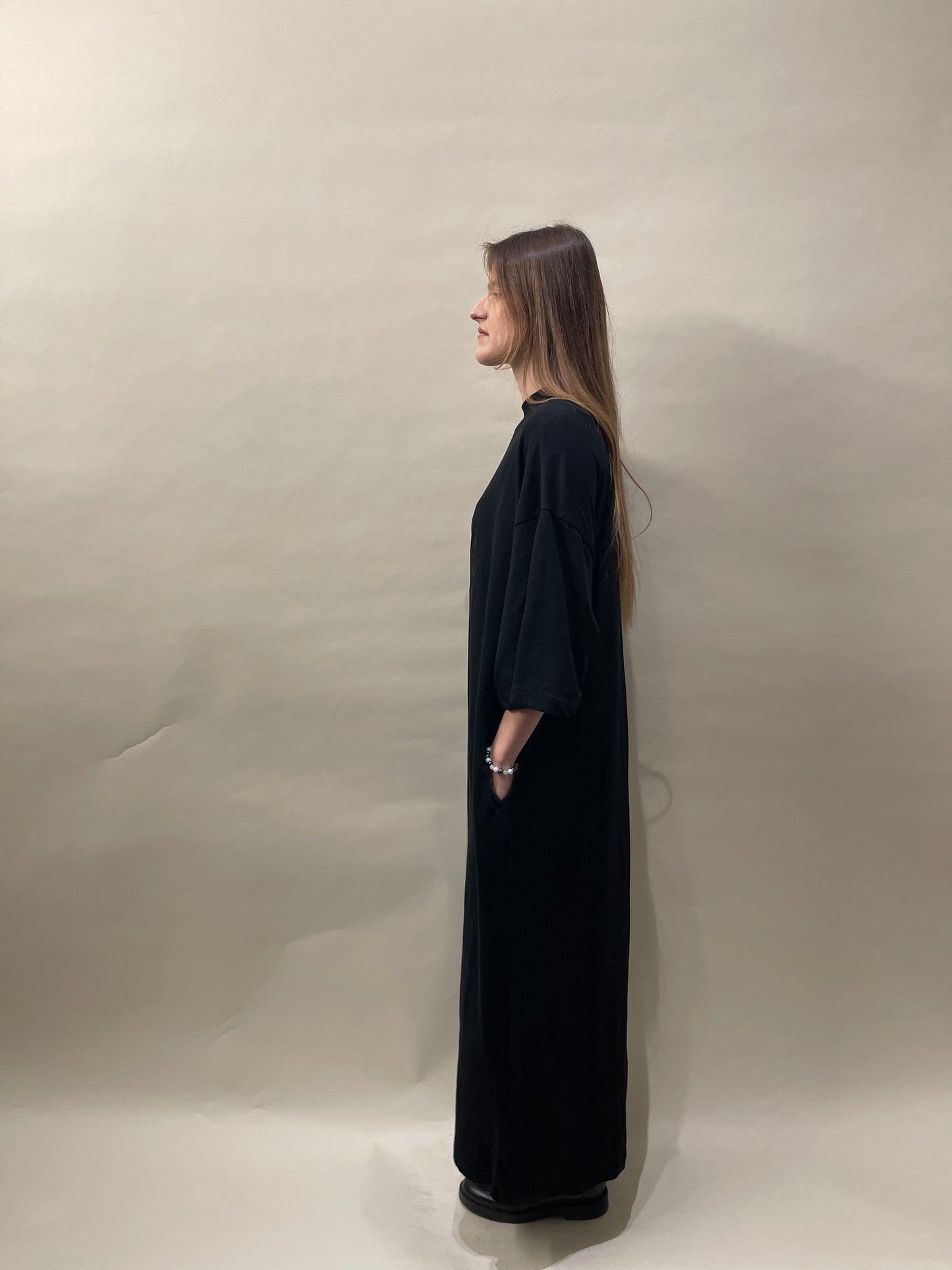 Fear of God Essentials Black Arch Logo T-Shirt Dress Large - L