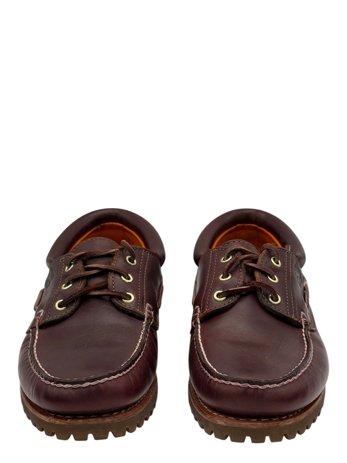 Timberland Burgundy 3-Eye Lug Sole Boat Shoes 9.5 M / 11 W