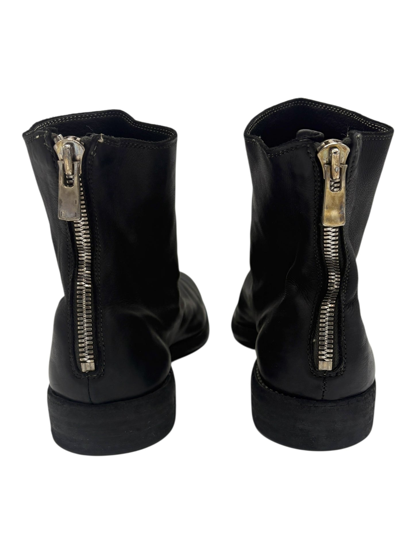 Guidi Black Calf Leather OX08A Backzip Boots EU 45
