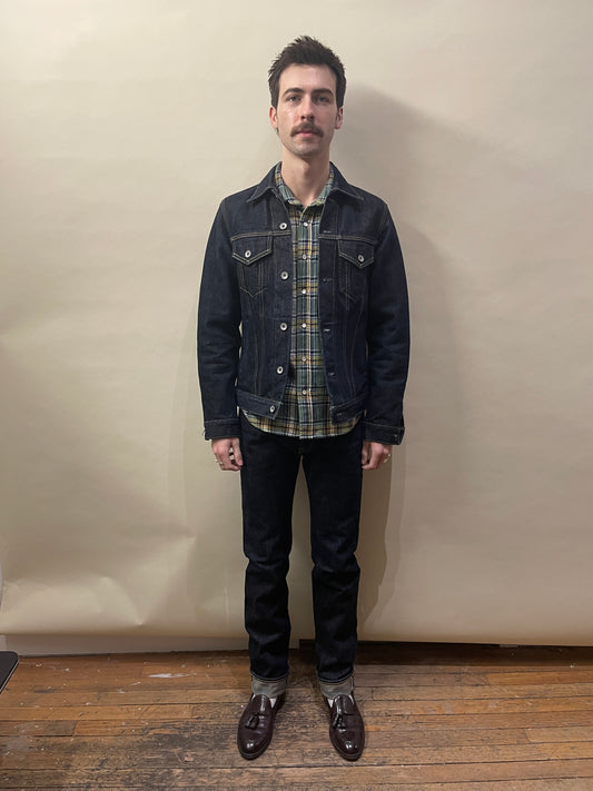 Iron Heart Indigo 666S-21 21oz Slim Straight Selvedge Jeans 30
