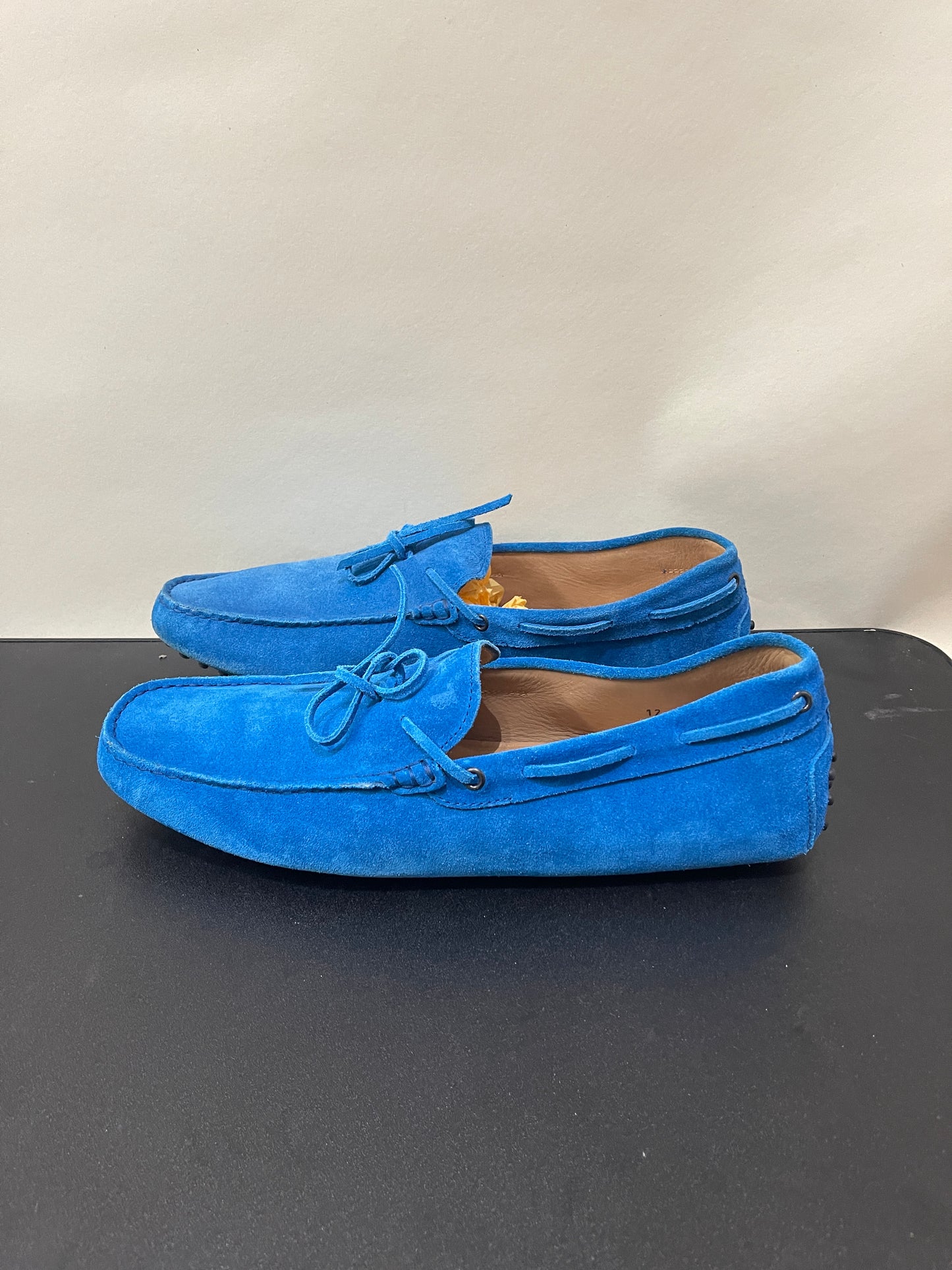 Tod's Cobalt Blue Suede Driving Loafers 12 M / 13.5 W