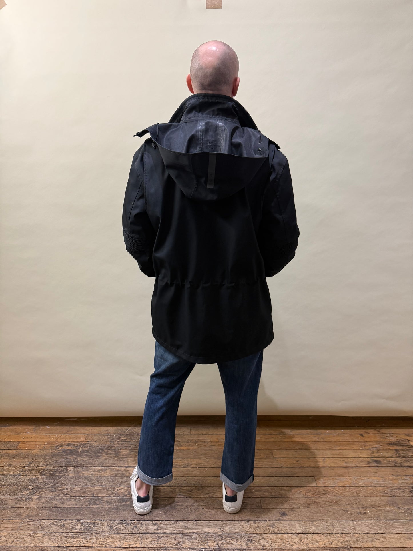 G-Lab Black Nylon 3 Pocket Coat XXL