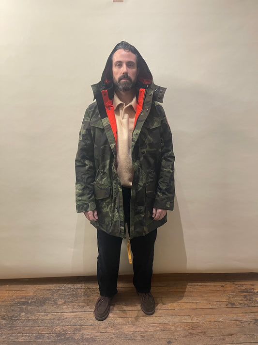 Canada Goose x Rhude x NBA Green Washed Camo Portage Jacket Large - L