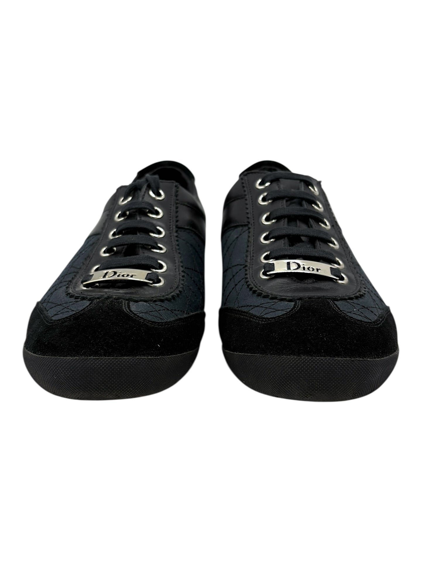 Christian Dior Navy & Black Nylon & Leather Sport Sneakers 6.5 M / 8 W