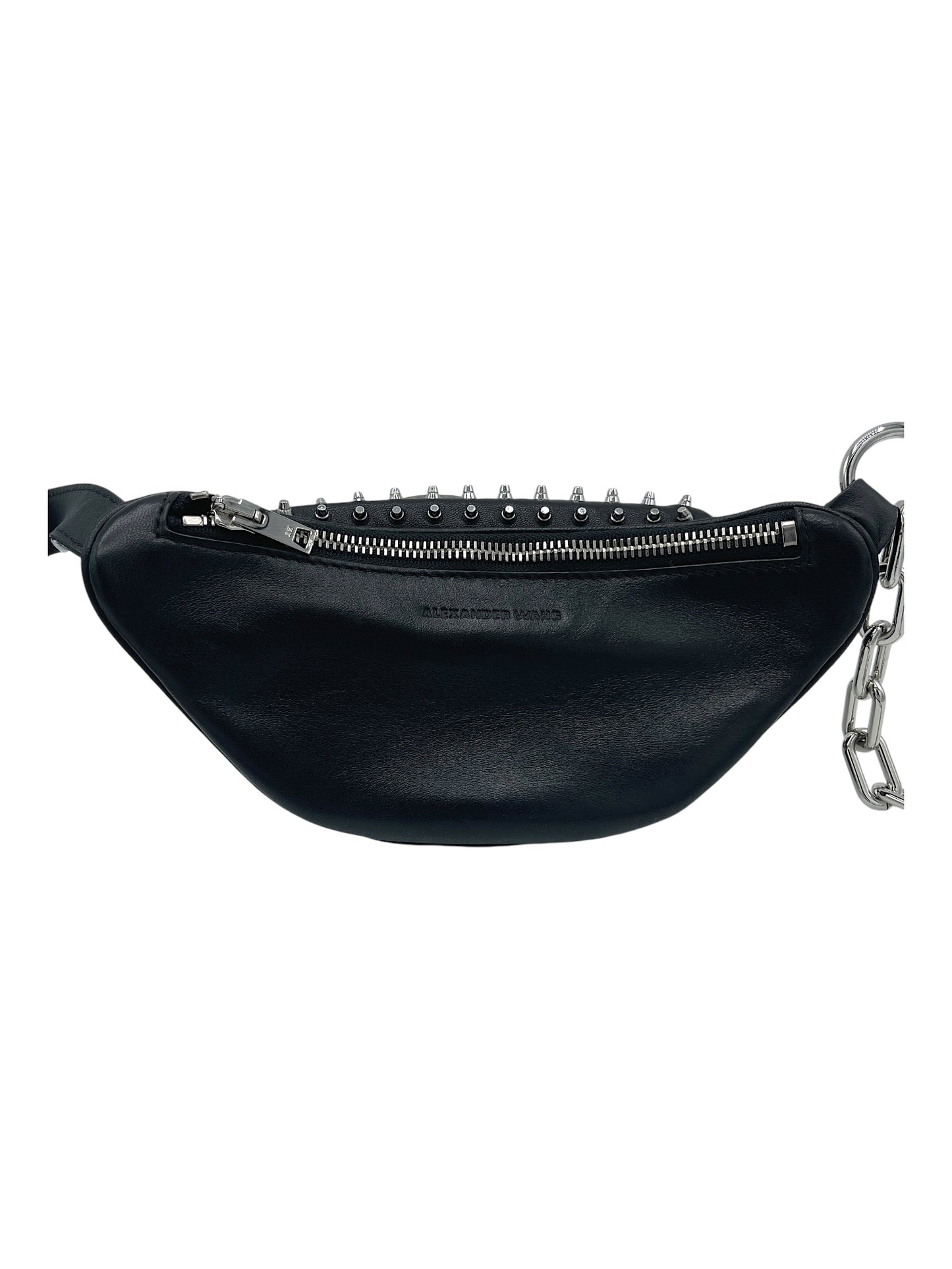 Alexander Wang Black Leather Attica Mini Cross Body Studded Bag