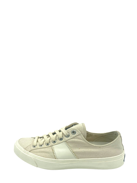 Tom Ford Cream & White Canvas Cambridge Sneakers 9 M / 10.5 W