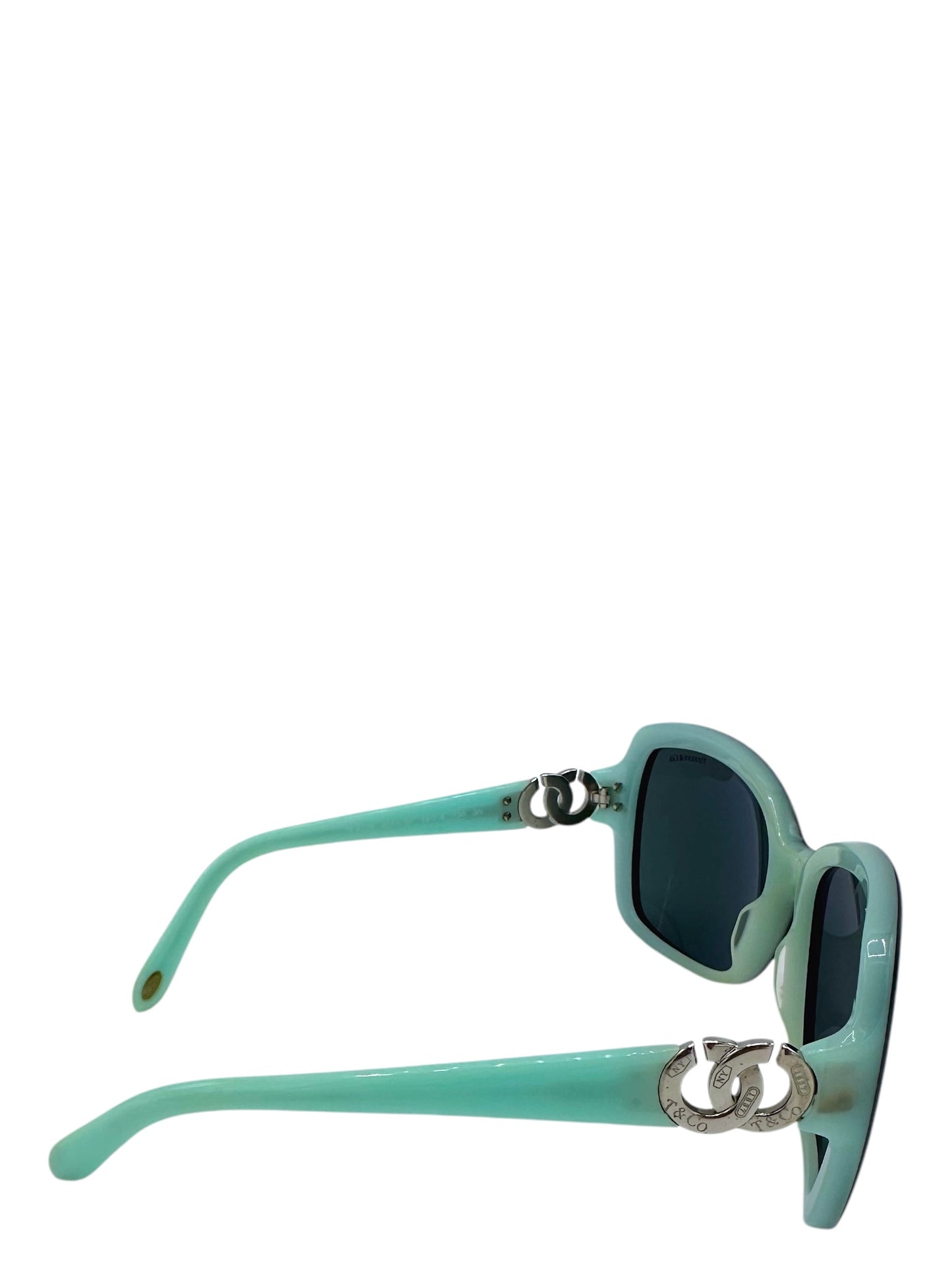 Tiffany & Co. Tiffany Blue & Black Rounded Square Sunglasses