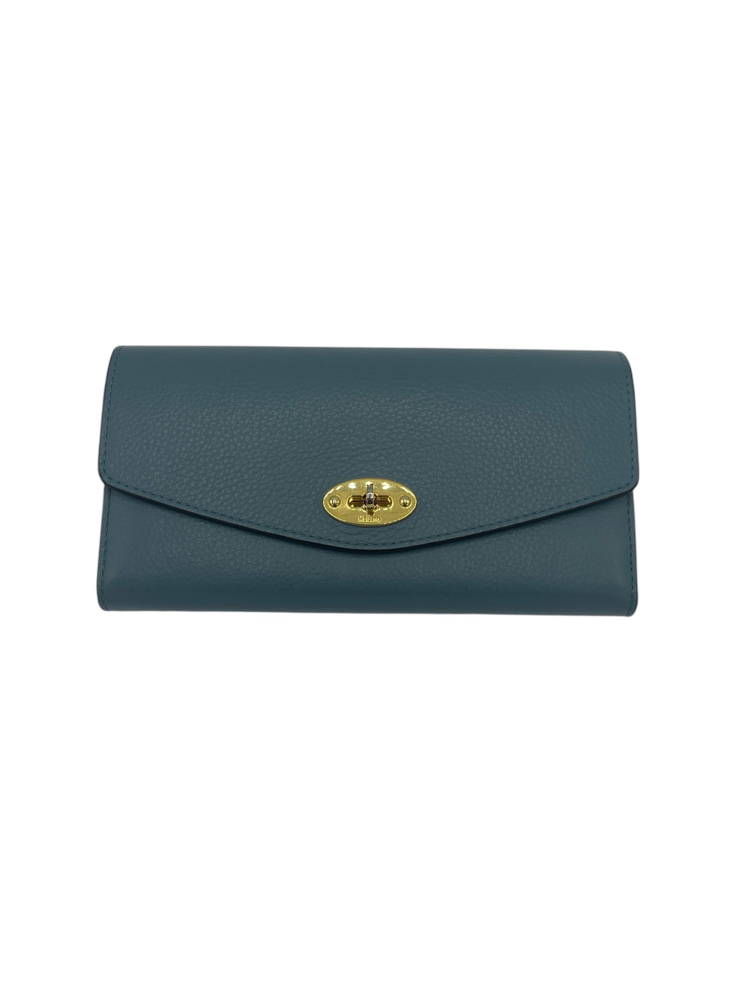 Mulberry Robin Egg Blue Leather Darley Wallet