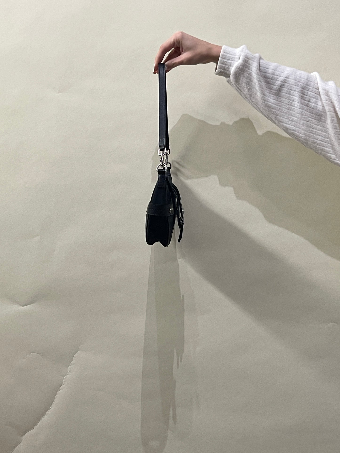 Ganni Black Nylon Bucky Small Crossybody Bag