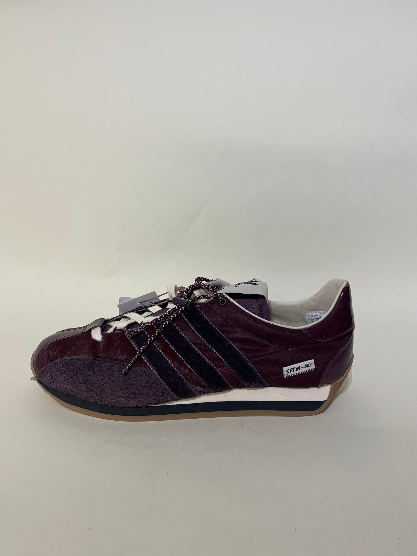 Adidas x Song For The Mute Maroon Pony Hair Country OG Sneakers 8.5 M / 10 W