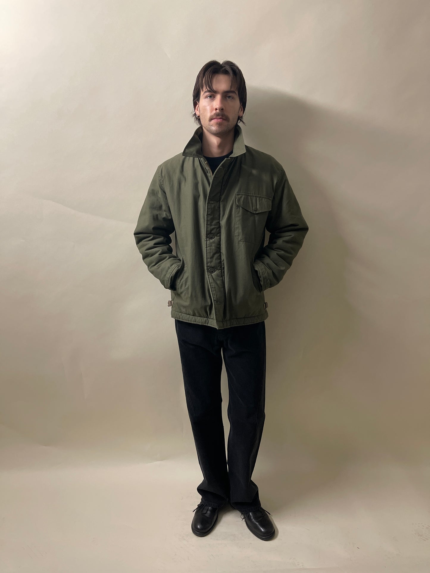 Unbranded Army Green US Navy A2 Deck Jacket Extra Large - XL