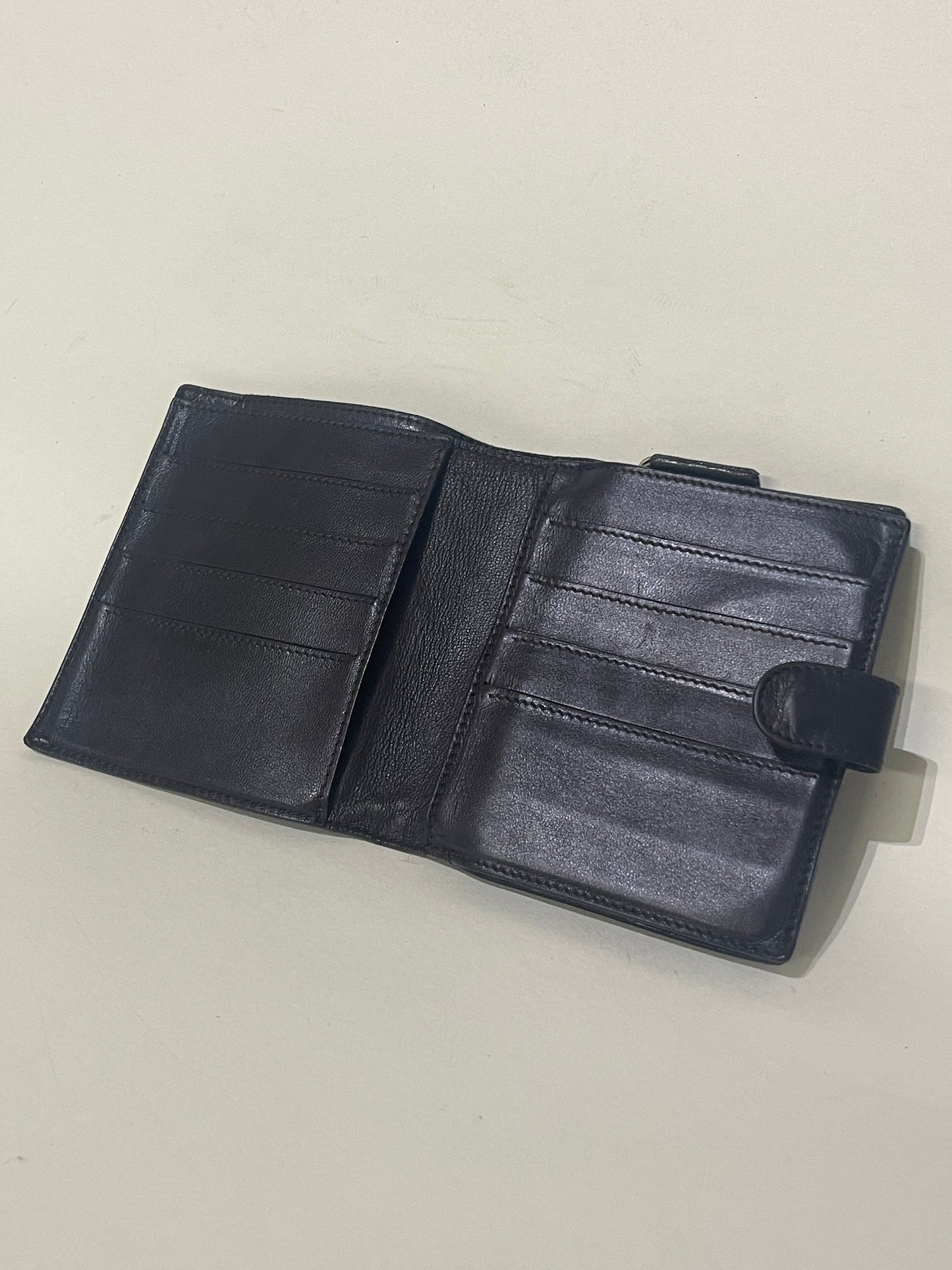 Bottega Veneta Dark Brown Intrecciato Leather Bifold Wallet