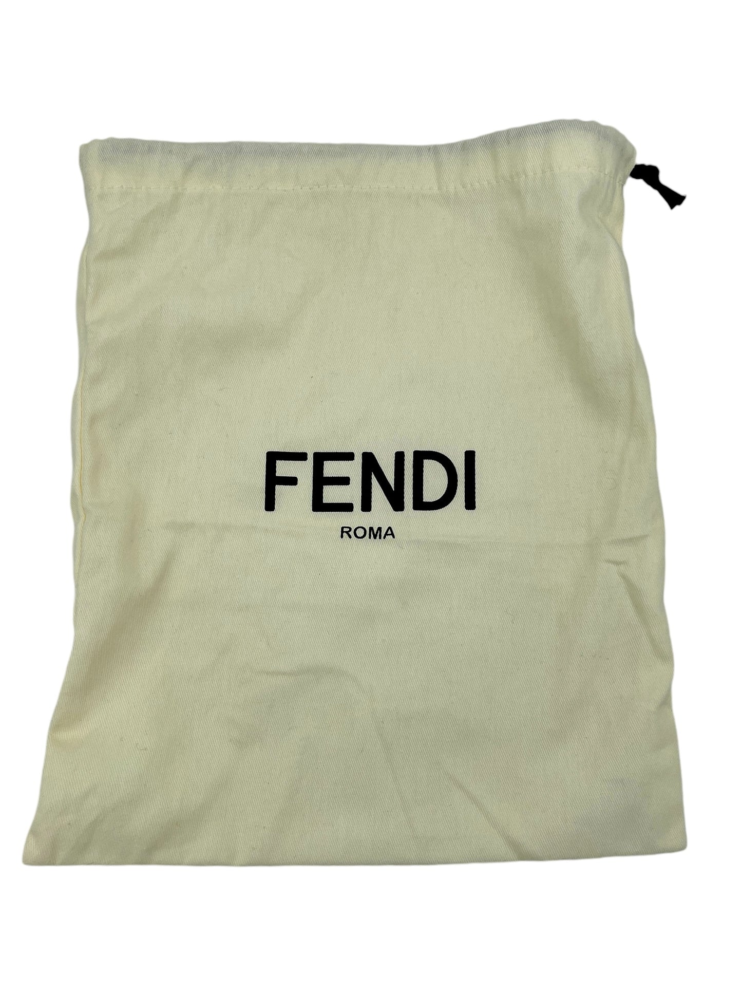 Fendi Brown & Black Leather Monogram Mon Tresor Bucket Bag