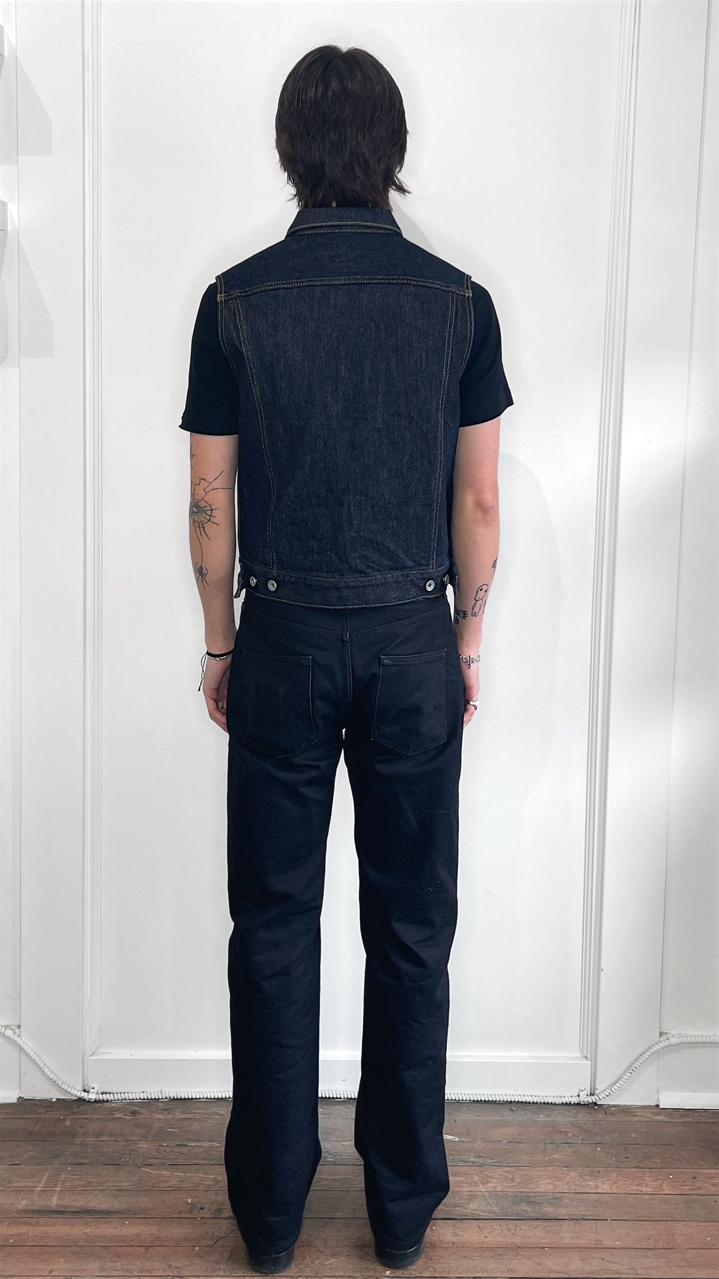 Iron Heart Indigo 21oz Selvedge Denim Type 3 Vest 36