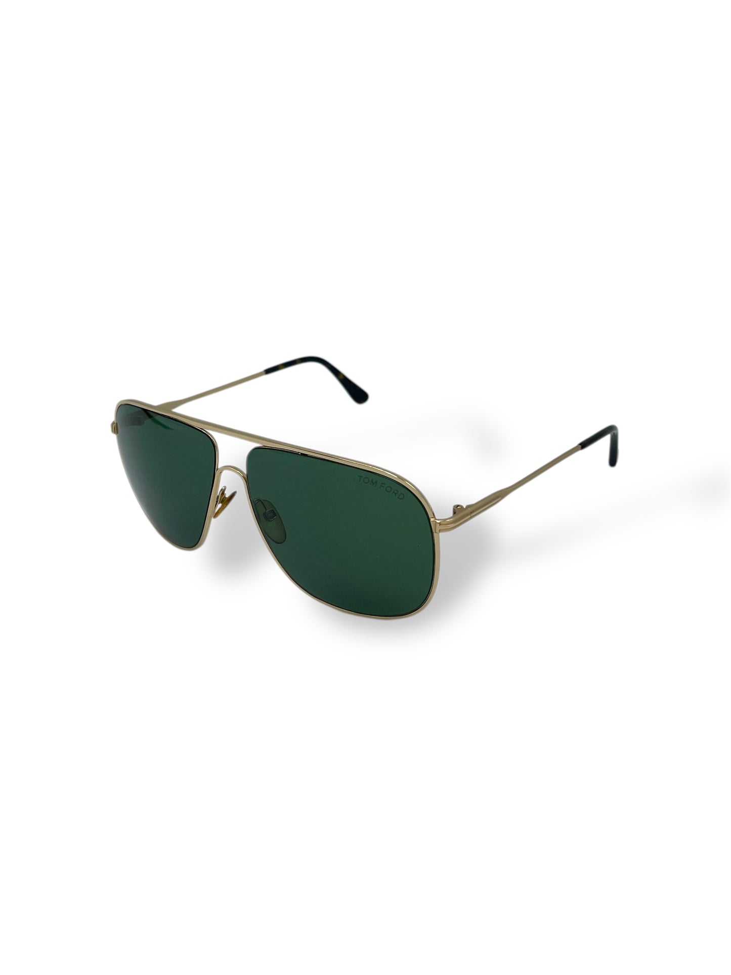 Tom Ford Gold & Tortoiseshell Dominic Aviator Sunglasses