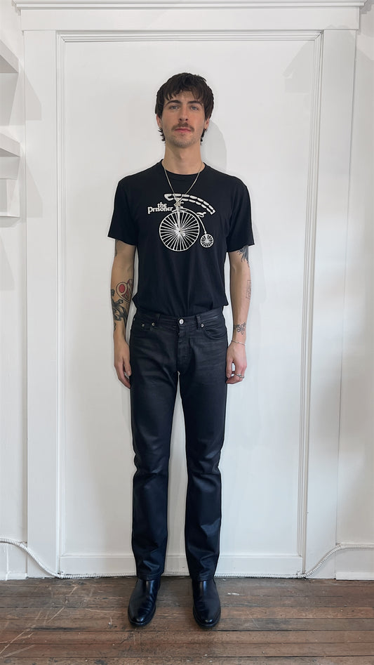 Helmut Lang Black Waxed Italian Fit Denim 29