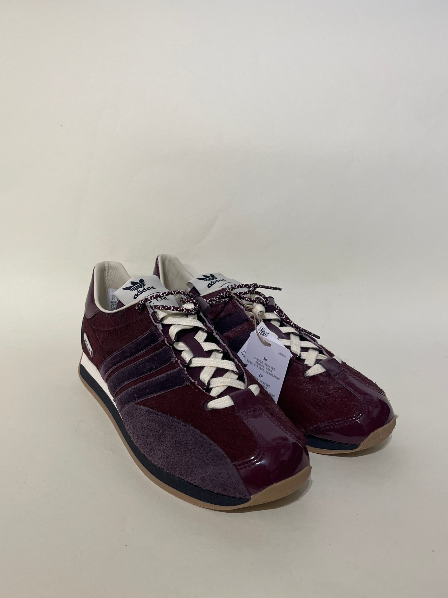 Adidas x Song For The Mute Maroon Pony Hair Country OG Sneakers 8.5 M / 10 W