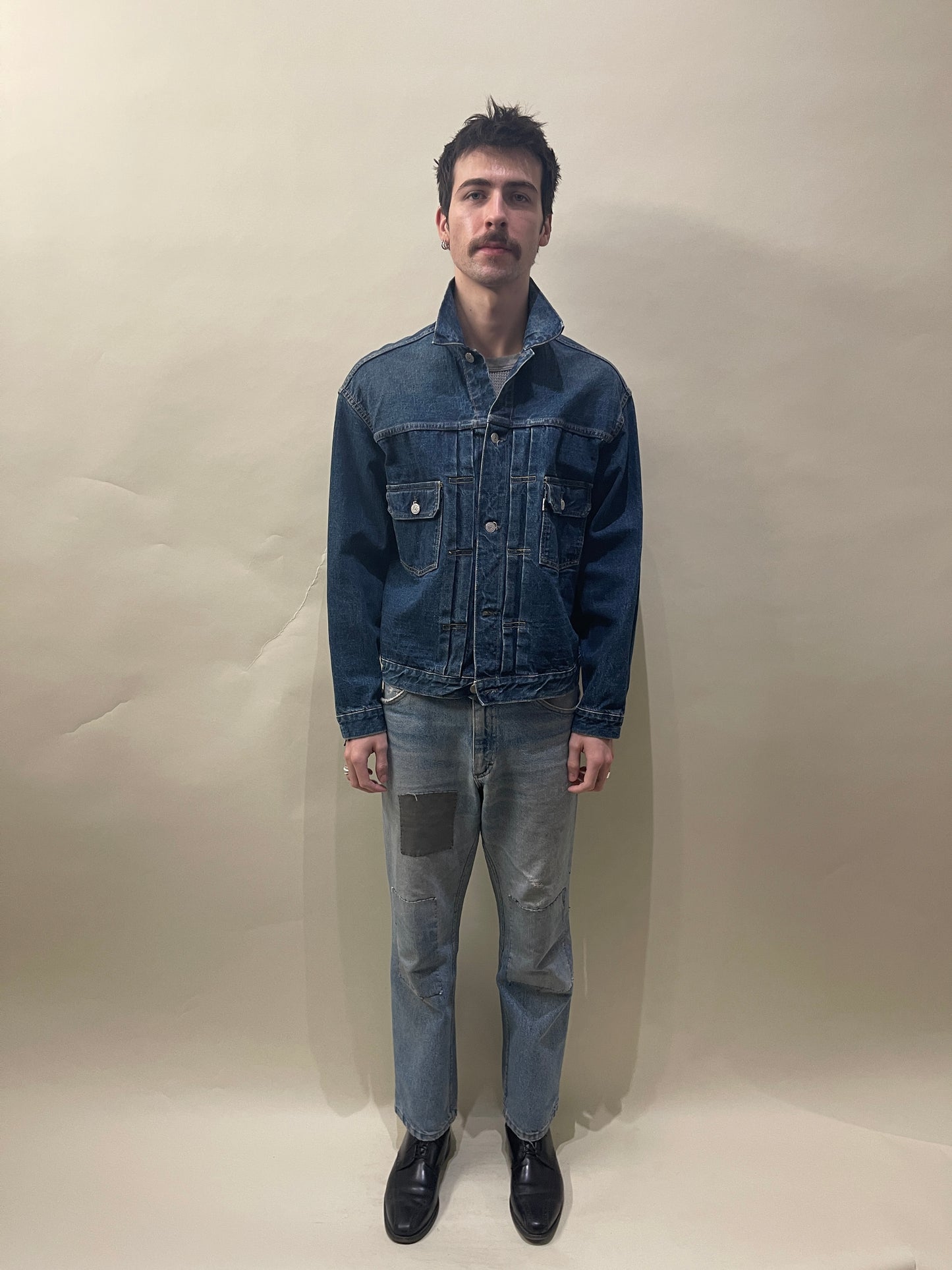 orSlow Mid Blue 2 Year Wash 50's Denim Jacket Large - L