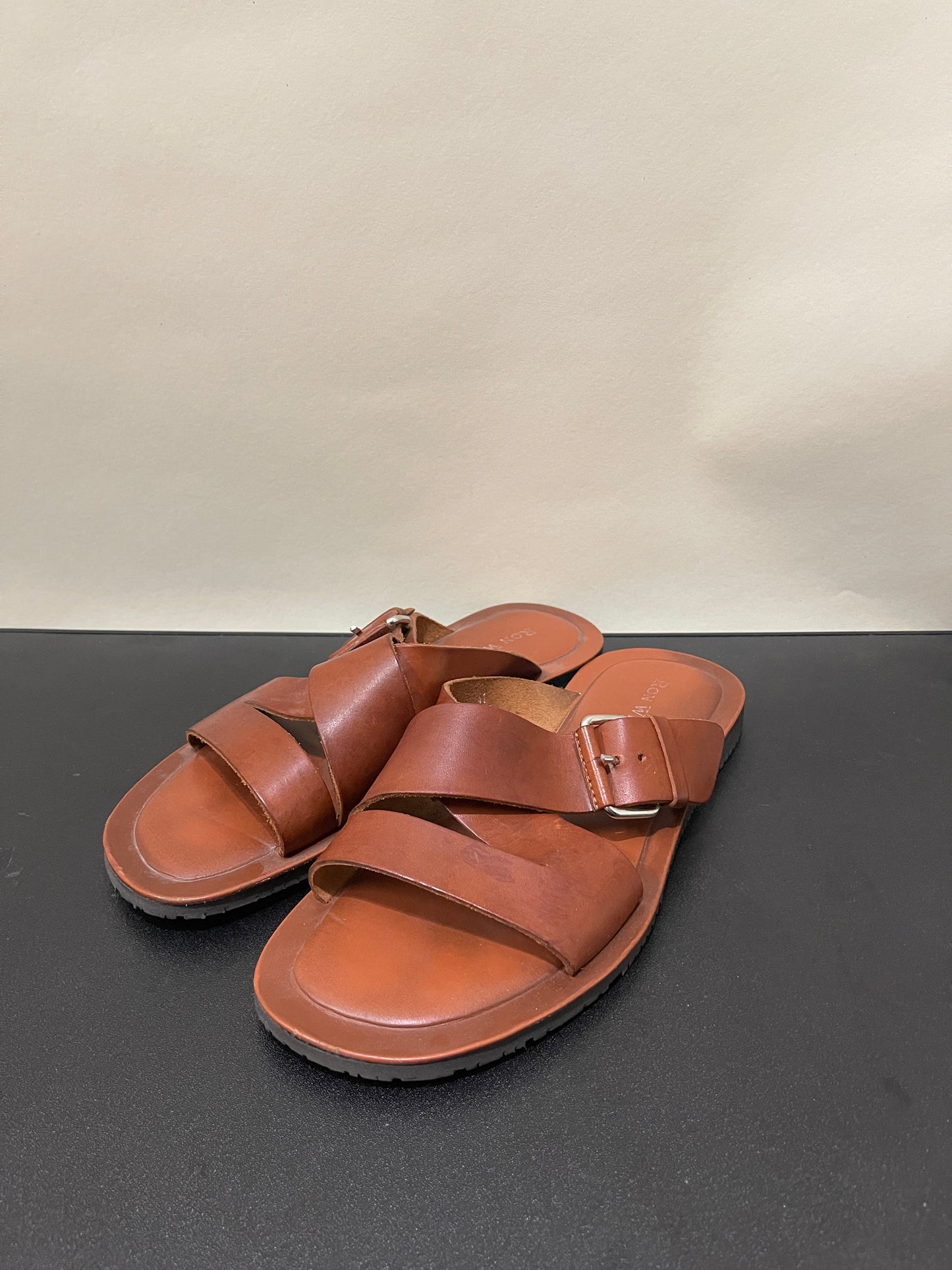 Ron White Cognac Leather Sandals 8 M / 9.5 W