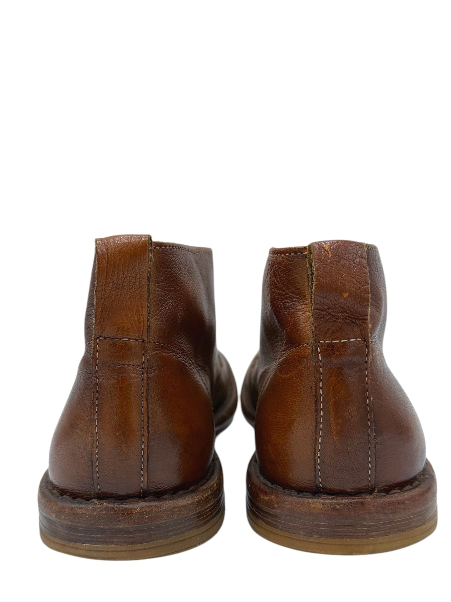 Moma Cognac Leather Chukka Boots 9 M