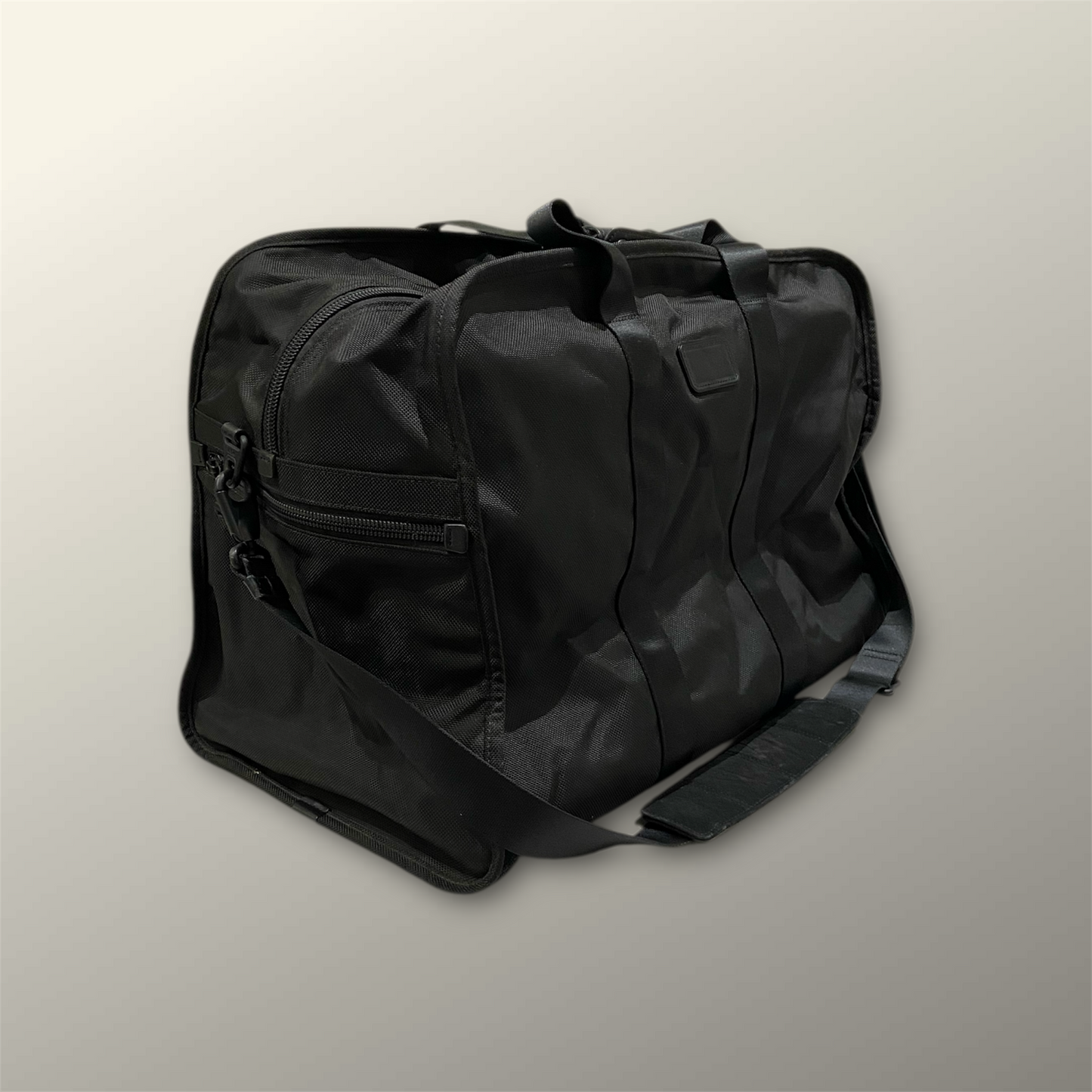 Tumi Black Ballistic Nylon Large Weekender Bag